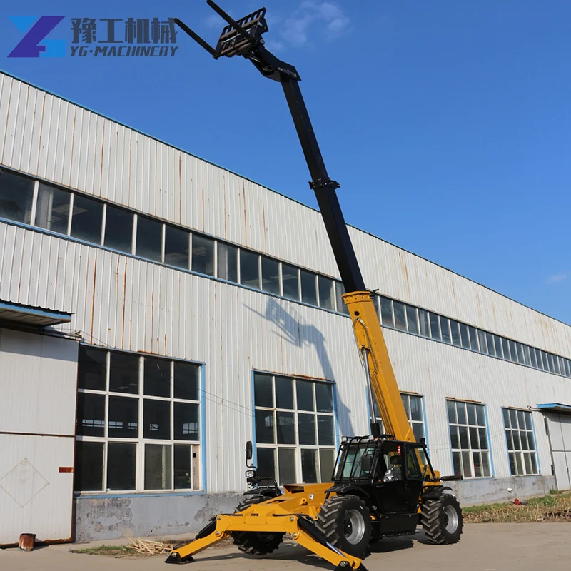 YG Cheap Mini Telescopic 3 /3.5/ 4 /5 Ton Diesel Forklift Truck 4wd Diesel All Rough Terrain Forklift  Loader Truck