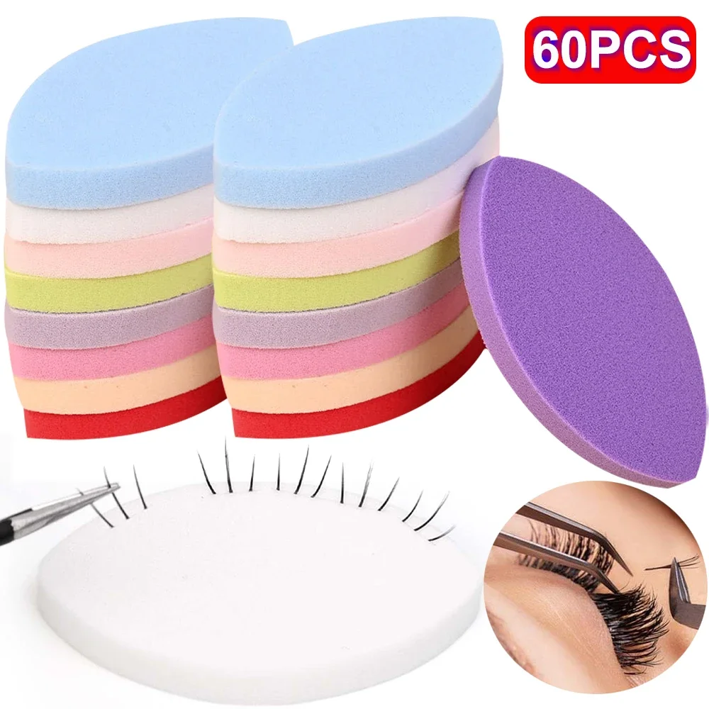 Zachte Spons Valse Wimper Pads Beginner Lash Kaart Grafiek Piekerige Wimpers Herbruikbare Make-Up Rookwolken Training Wimper Extensions Tool
