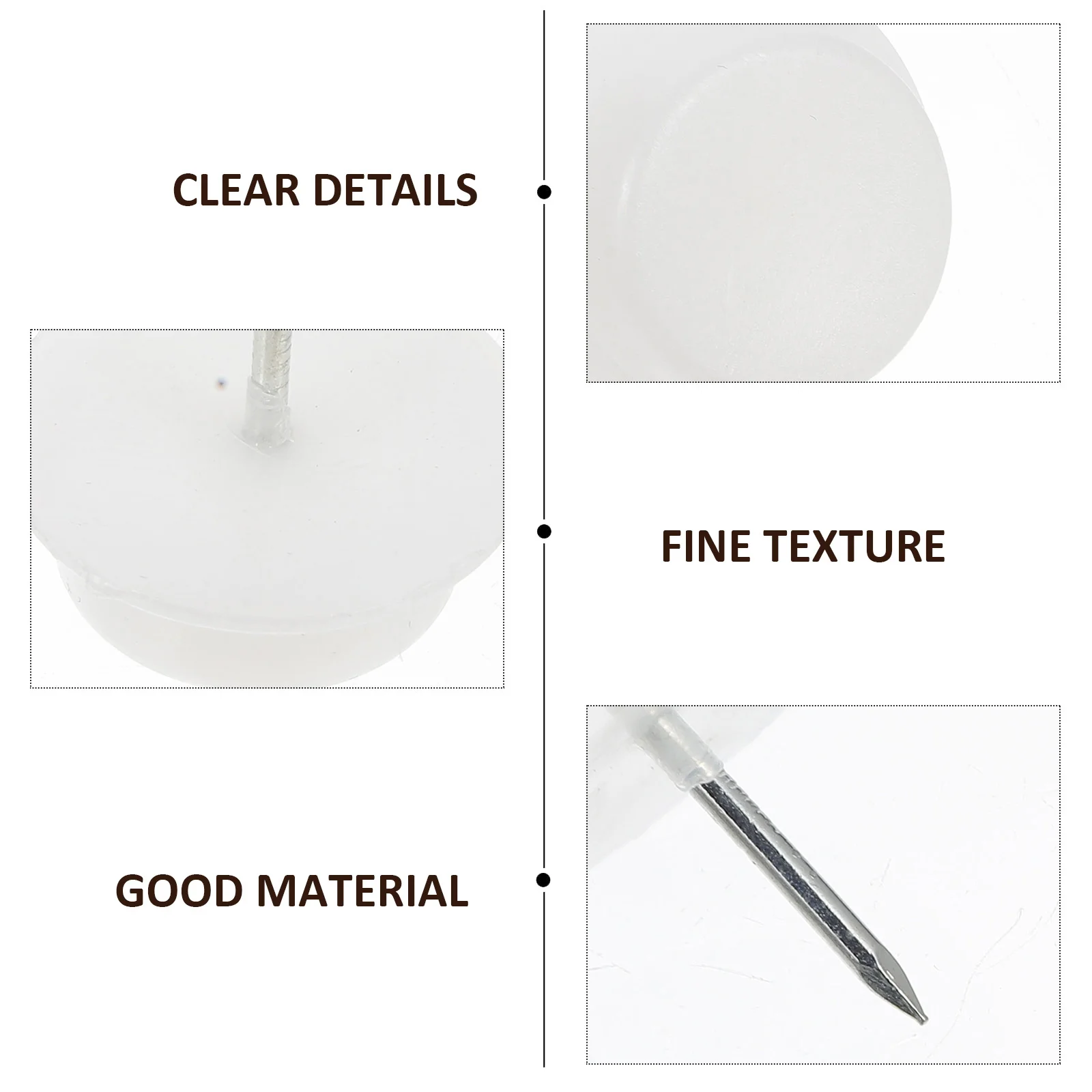 

50Pcs Furniture Feet Nail Pads Protective Cushion Thickened Leg Tacks Floor Protector Suitable for Table Chair Drawer