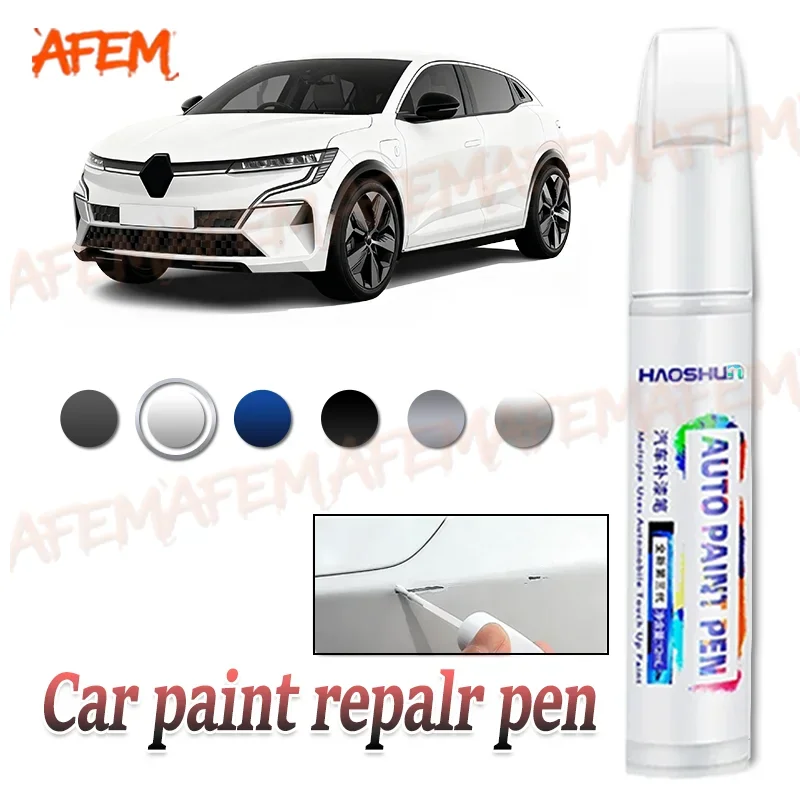 For Renault Megane E Tech 202-2025  Paint Repair Pen Touch Up Scratch Remover DIY Auto Accessories Black White  pintura coche