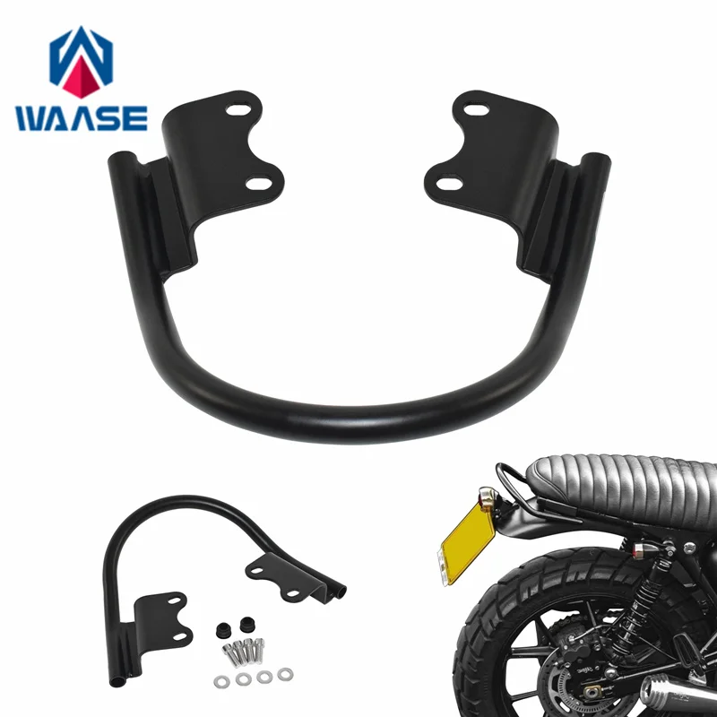 WAASE Rear Grab Bars Rear Seat Pillion Passenger Grab Rail Handle For Triumph Speed Twin 900 2023 2024