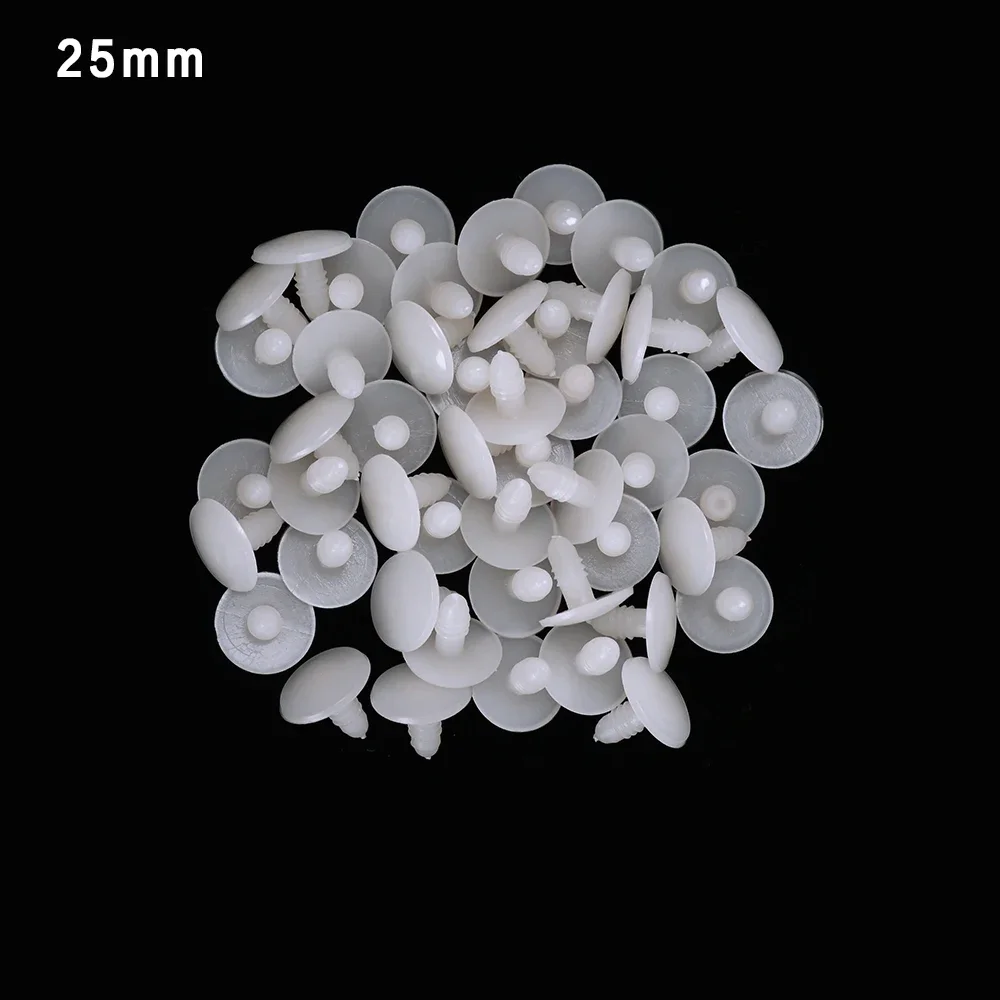 20/50Pcs 15/20/25/30/35/45mm Weiß Kunststoff DIY Puppe gelenke Teddybär Machen Handwerk Kinder Spielzeug Puppen Zubehör Für Kind Spielzeug