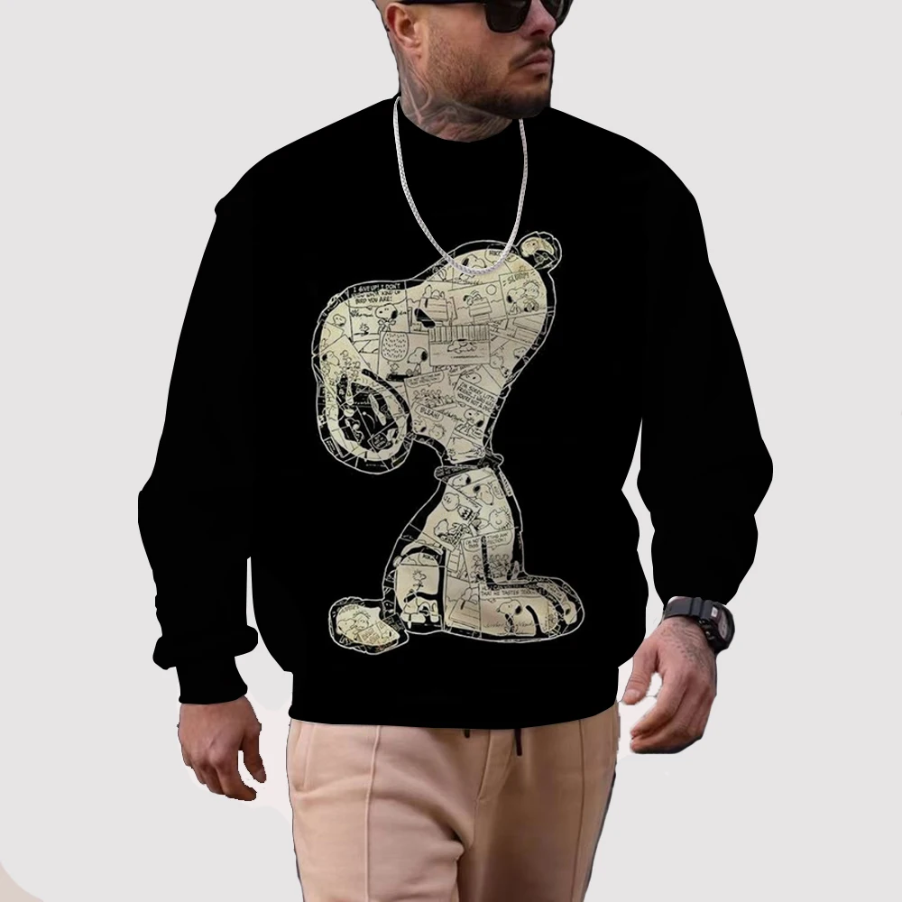 

2024 Hot sale Snoopy 3D Printed Boys and Girls Spring and Autumn New Fashion Hoodies men’ s Adult Street Leisure pullover