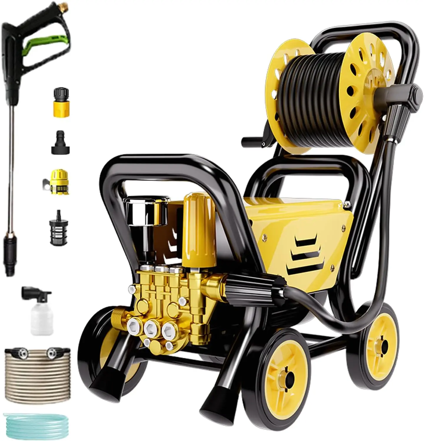 

Pressure Washer, 2132 PSI 2.64 GPM Electric Power Washer with Foam Cannon 33 FT Hose 16 FT Power Cord, Pressure Cleaner Machine