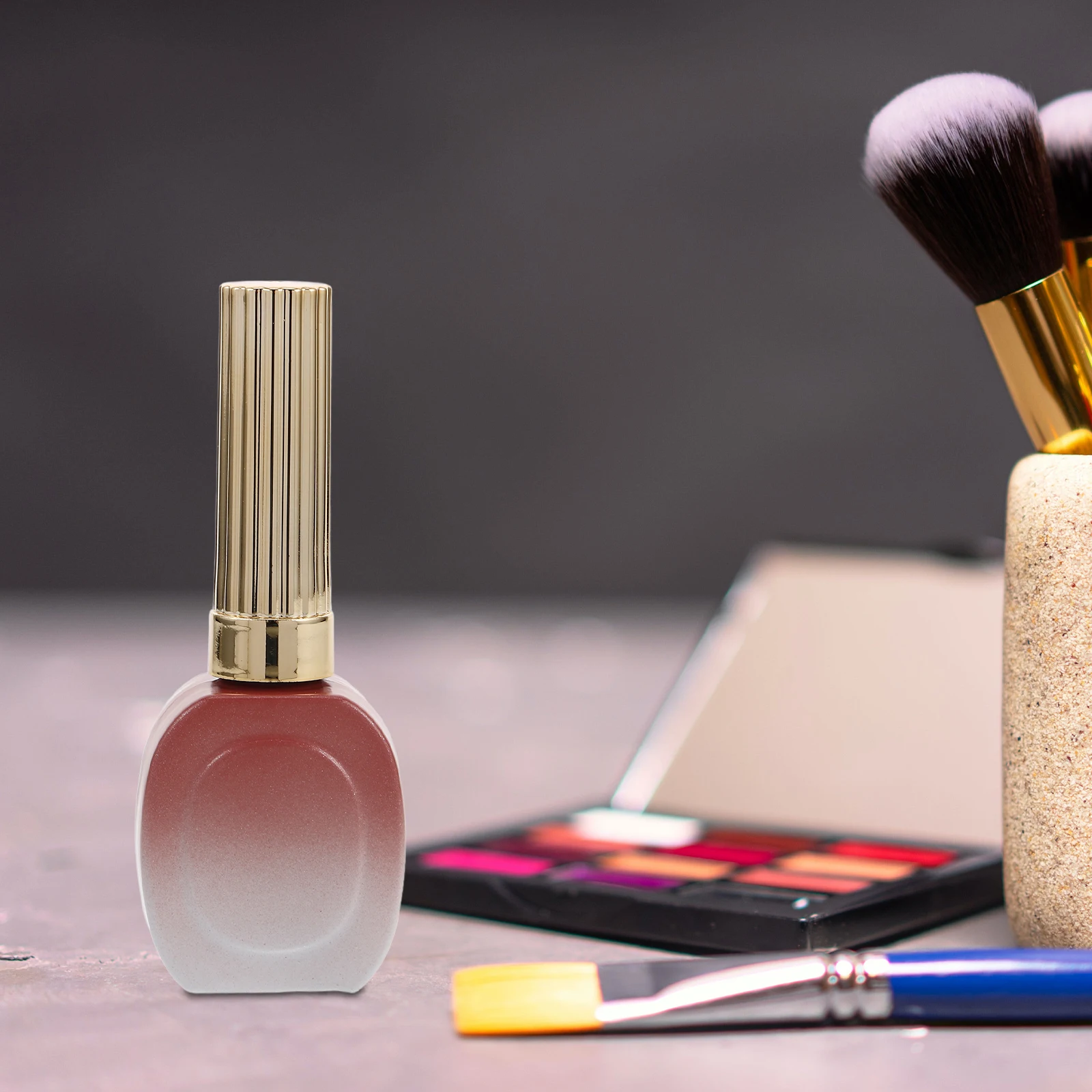 10 szt. Butelek 15 ml Wielokrotnego Użytku Puste Pojemniki z Pędzelkiem DIY Artystyczne Trwałe Szczelne Gradientowe