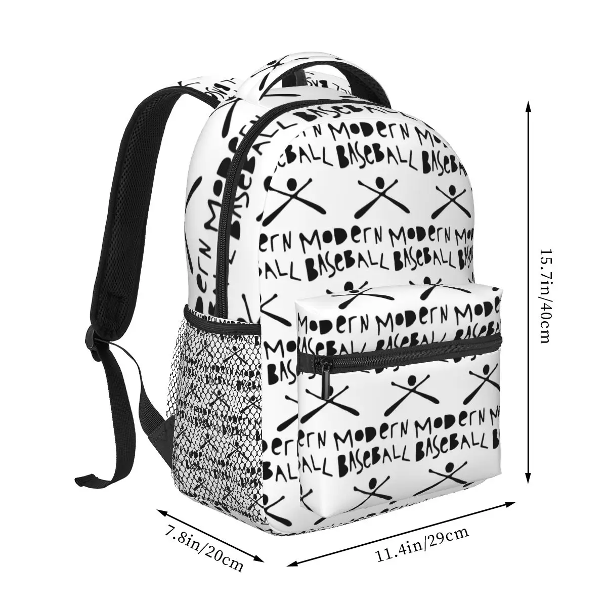 Modern Baseball Band Merch For Slaughter Beach The Front Bottoms Marietta Backpack Daypack BookBag School Bag Shoulder Bags
