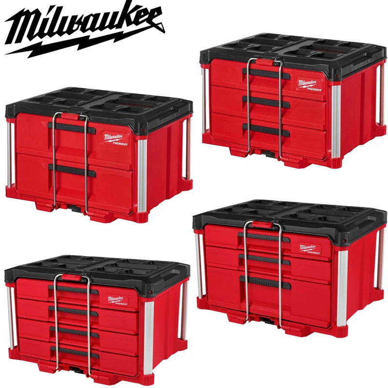 Milwaukee 48-22-8442 48-22-8443 48-22-8444 48-22-8447 Tool Box PACKOUT Stackable Super Large Capacity Storage Tool Drawer Box