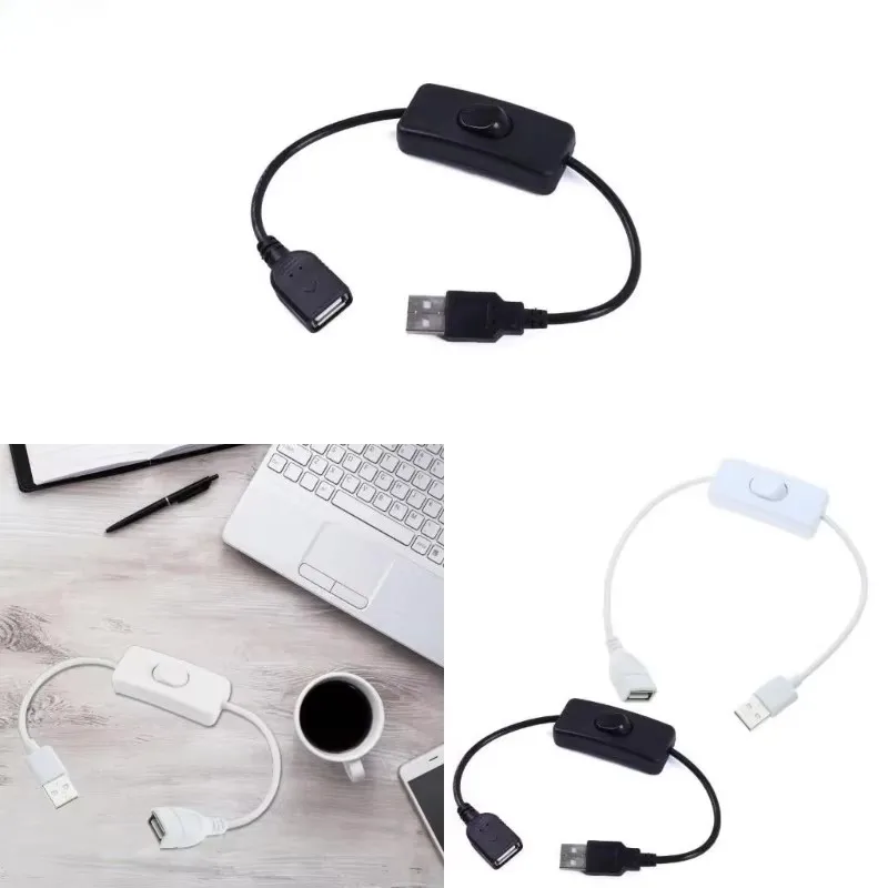 1/2/3/4pcs USB Cable With Switch ON/OFF USB Male to Female Cable Extension Toggle For USB Lamp Power Line Adapter USB Device