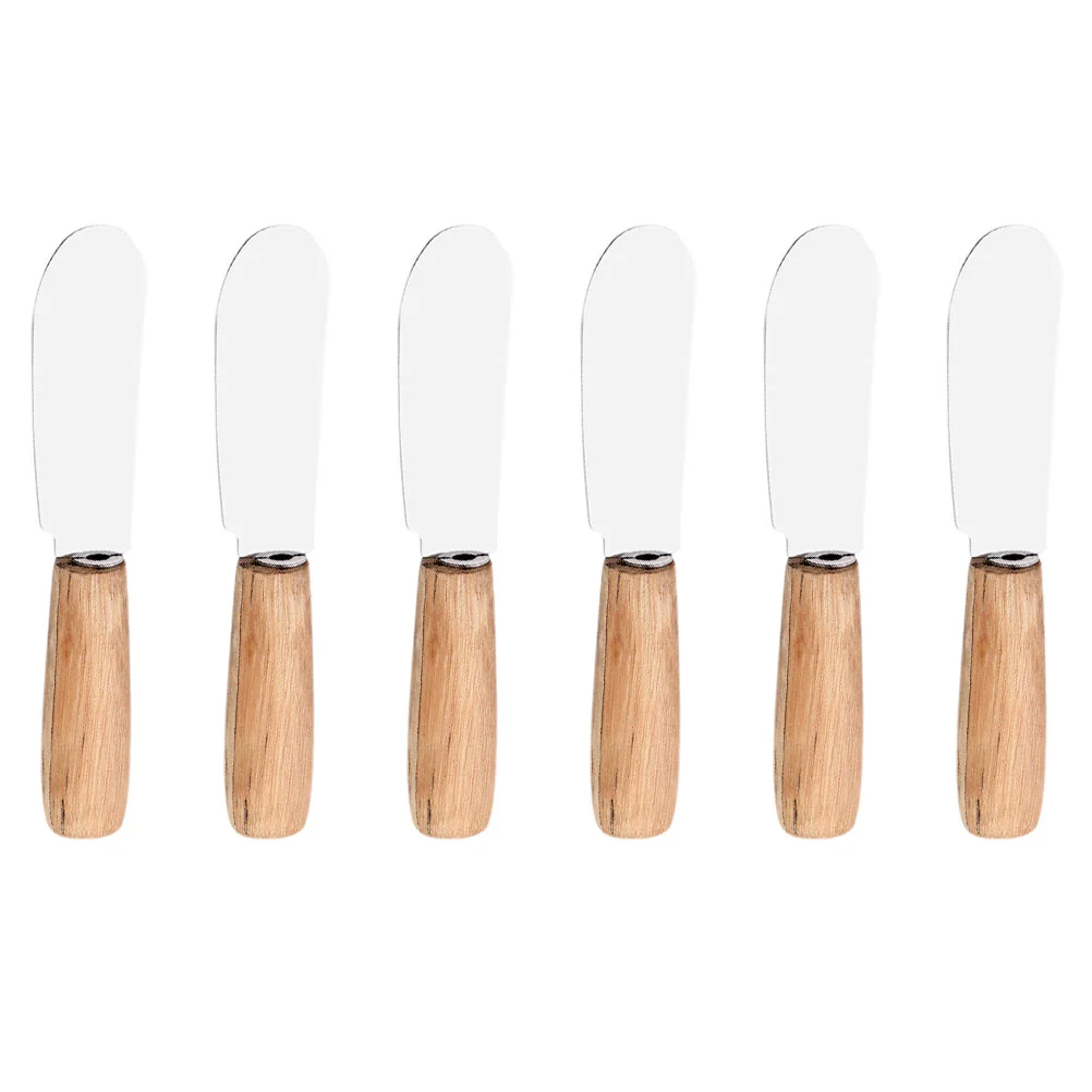 

6 Pcs Cream Spatula Butter Cake Making Tools Baking Scrapers Spreader Multi-Purpose Cutters Stainless Steel Spatulas