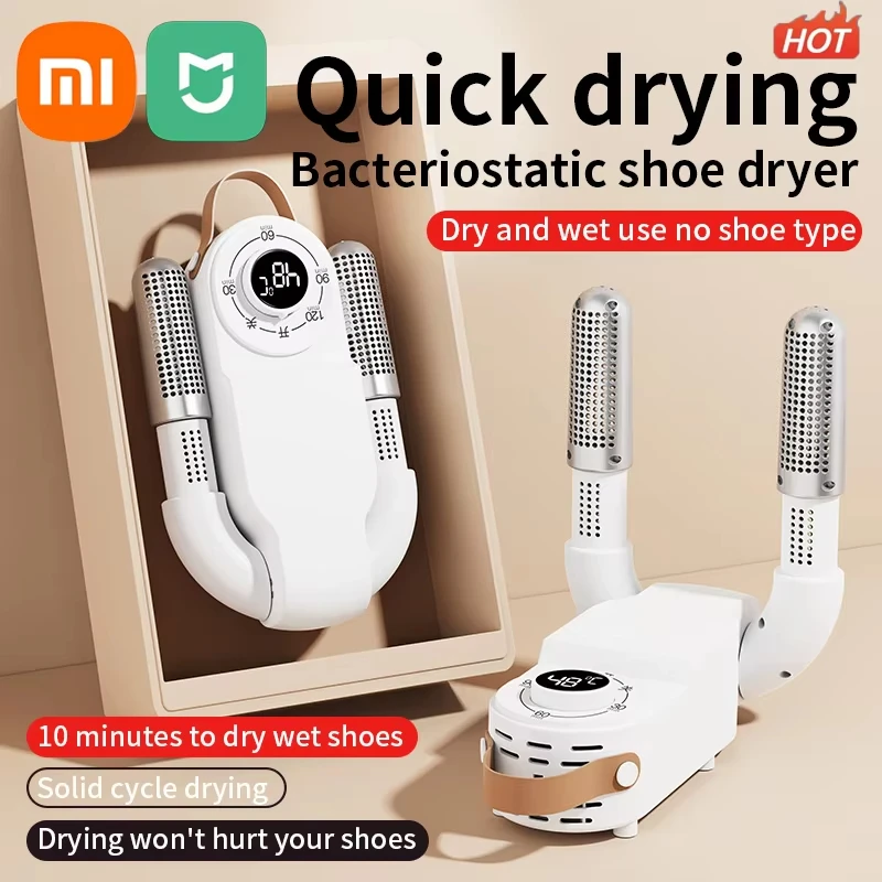 Xiaomi MIJIA Electric Shoes Dryer 220V Portable Foldable Smart Heater Deodorizer Dehumidifier Shoe Drying Machine Foot Warmer