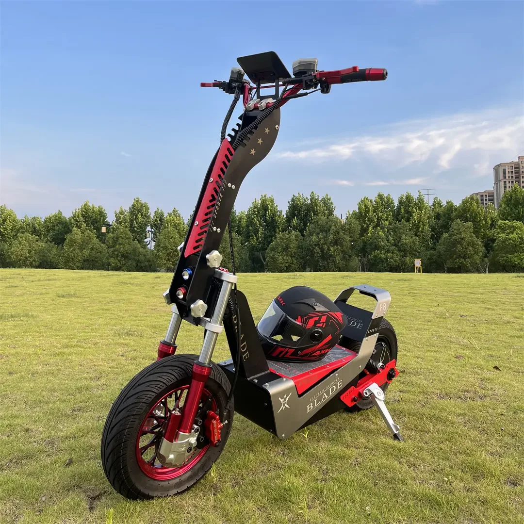 Scooter elettrico ad alta velocità Racing 70-90Mph Fast Escooter 72V 15000W QS Motor 110-140KMH 180A potente Controller per adulti