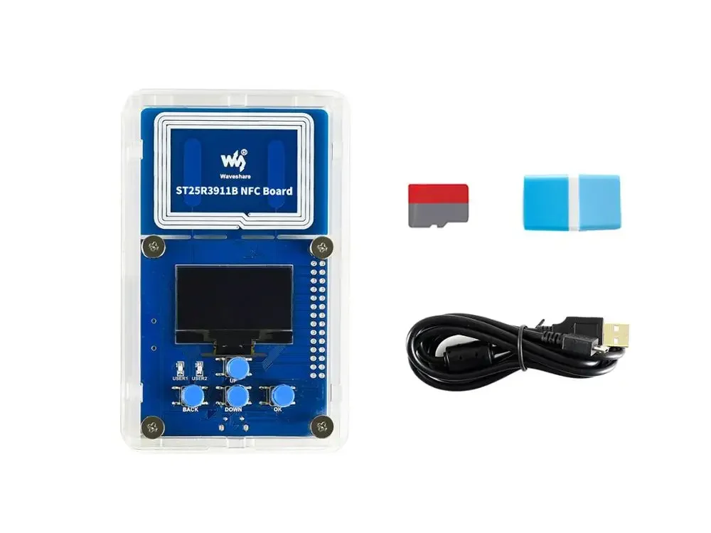 

For ST25R3911B NFC Evaluation Kit,with NFC-Powered E-Paper, NFC Reader, Micro SD Card, and Essential Accessories