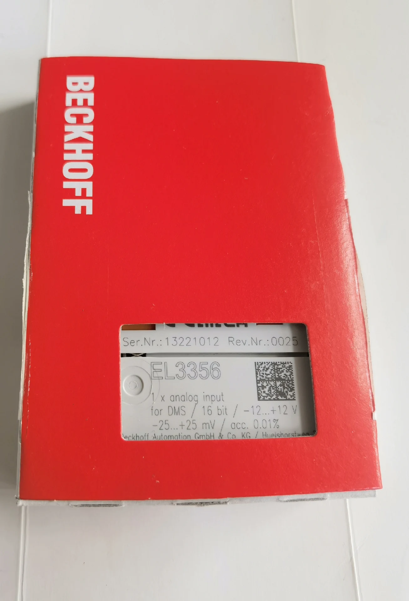 New Beckhoff module EL3356