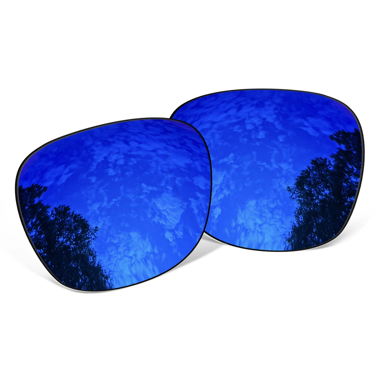 

Deep Blue Polarized Replacement Lenses for Meta Wayfarer RW4006 RW4012 50MM Smart Glasses 100% UV Protection