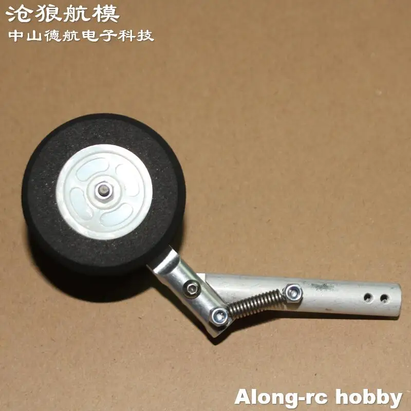 Amortisseur à Double ressort D4 95-155mm, 2 roues, train d'atterrissage à genoux, arbre de 4.0mm pour avion RC, pièce de bricolage, 2 pièces