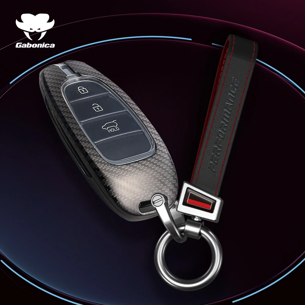 Capa da chave do carro para Hyundai, 3, 4, 5, 6 Botões, Santa Fe, Dn8, Tucson, NEXO, NX4, Ioniq 5, Atos Prime Solaris, Sonata Hybrid Acessórios