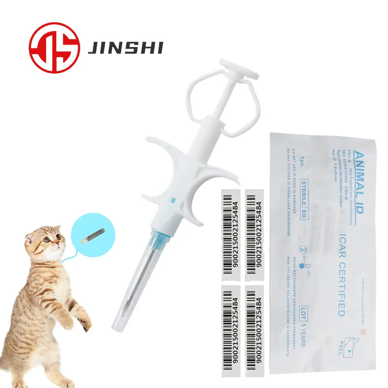 20pcs 134.2KHz FDX-B Universal Pet Microchip ISO11784/85 Animal 15 digits ID Chip Pet Microchip Syringe for Dog Cat