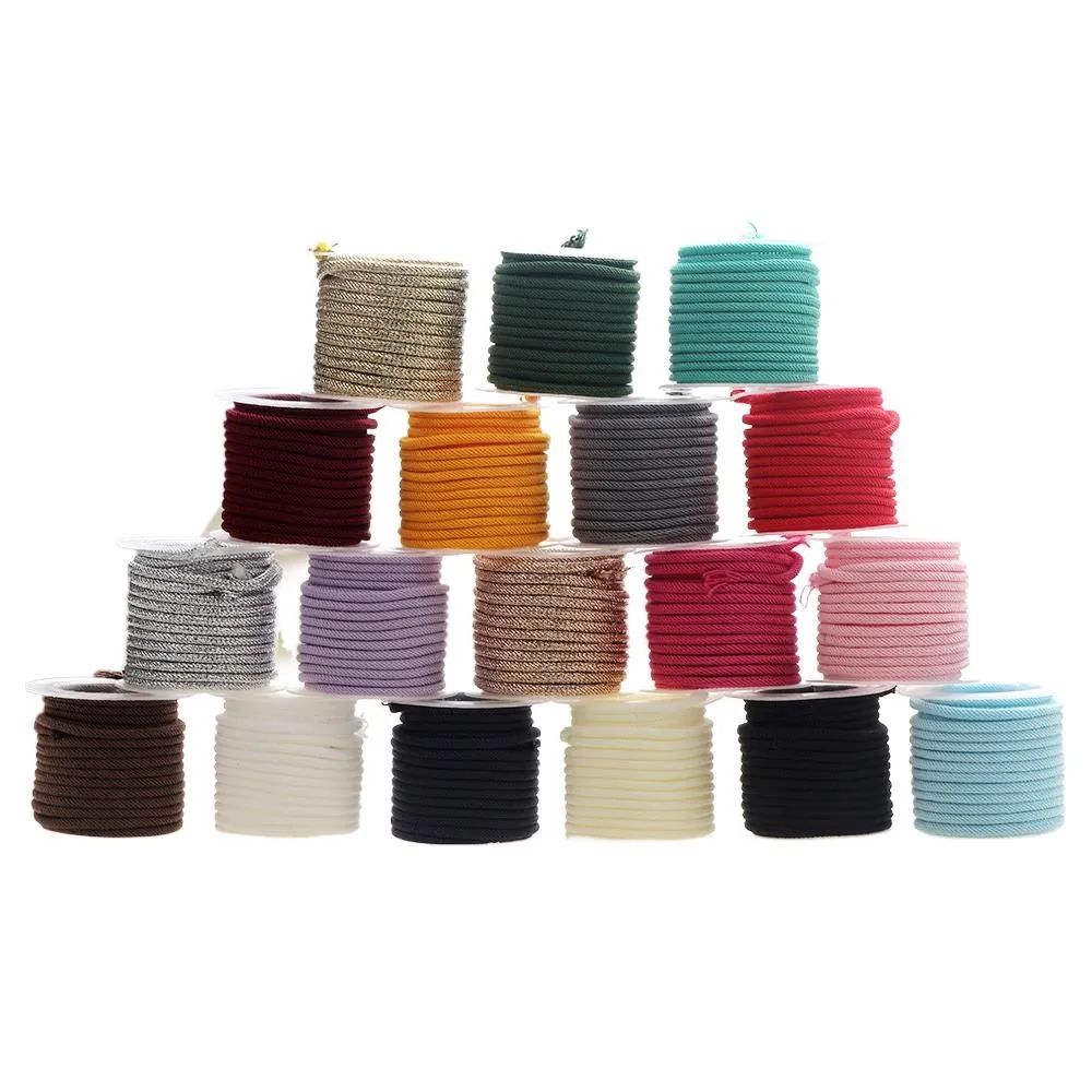 2*2MM 3M/Roll  Colorful Milan Rope Cord Accessory Women Earrings Bracelet Choker Necklace DIY Jewelry Making Gift Wrapping