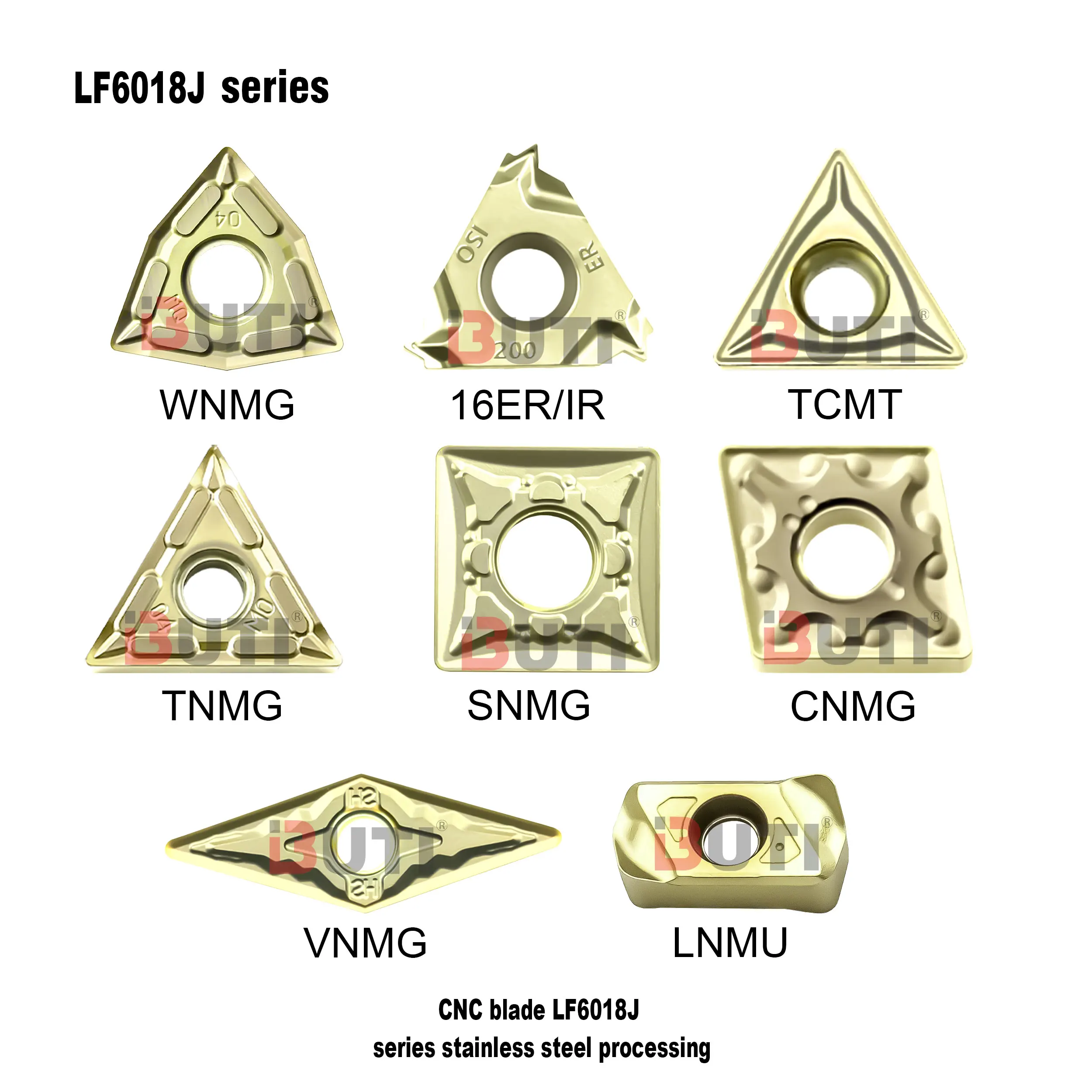 

WNMG080408-LM SNMG1204-CV CNMG1204-MQ/MA TNMG1604-MQ/MS/MA VNMG LNMU03 TCMT1116ER14W LF6018J DESKAR Токарные пластины для нержавеющей стали