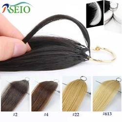 RSEIO New Feather hair extensions Human Hair 100% Real Natural Hair Comfortable and Invisible 16