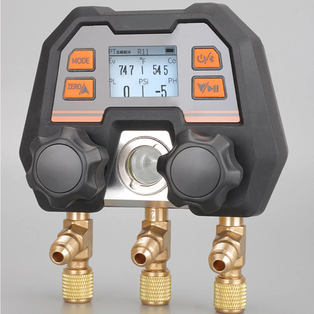 Bluetooth Wireless APP Digital Fluorine Adding Meter Automotive Air Conditioning Refrigerant Pressure Gauge 2025 NEW