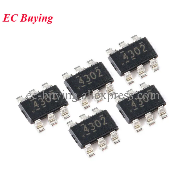 10Pcs/2pcs TPS54302DDCR 4302 SOT23-6 TPS54302DDCT TPS54302DDC TPS54302 SOT-23-6 Synchronous Step-down Buck Converter IC Chip