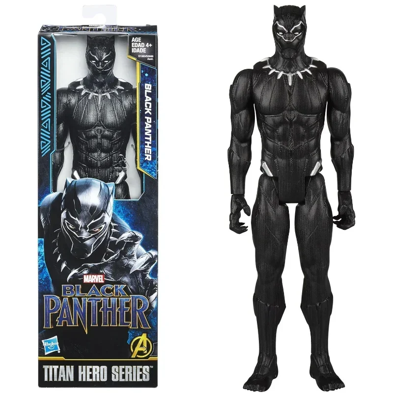 Hasbro-Marvel ATIONS End The Avengers Titan ForeSeries Action Figure Model Toy, SpidSuffolk Black Panther, services.com America, 12"