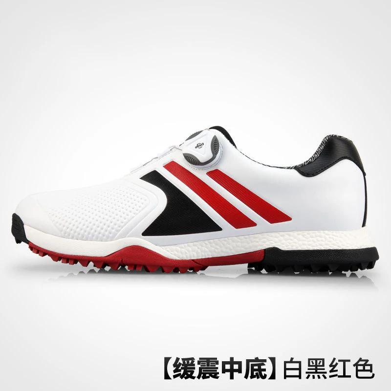 

2025 New Men's Golf Trainers Quality Leather Sneakers Designer Sneakers Men's Non-Slip Spikes Golf Shoes