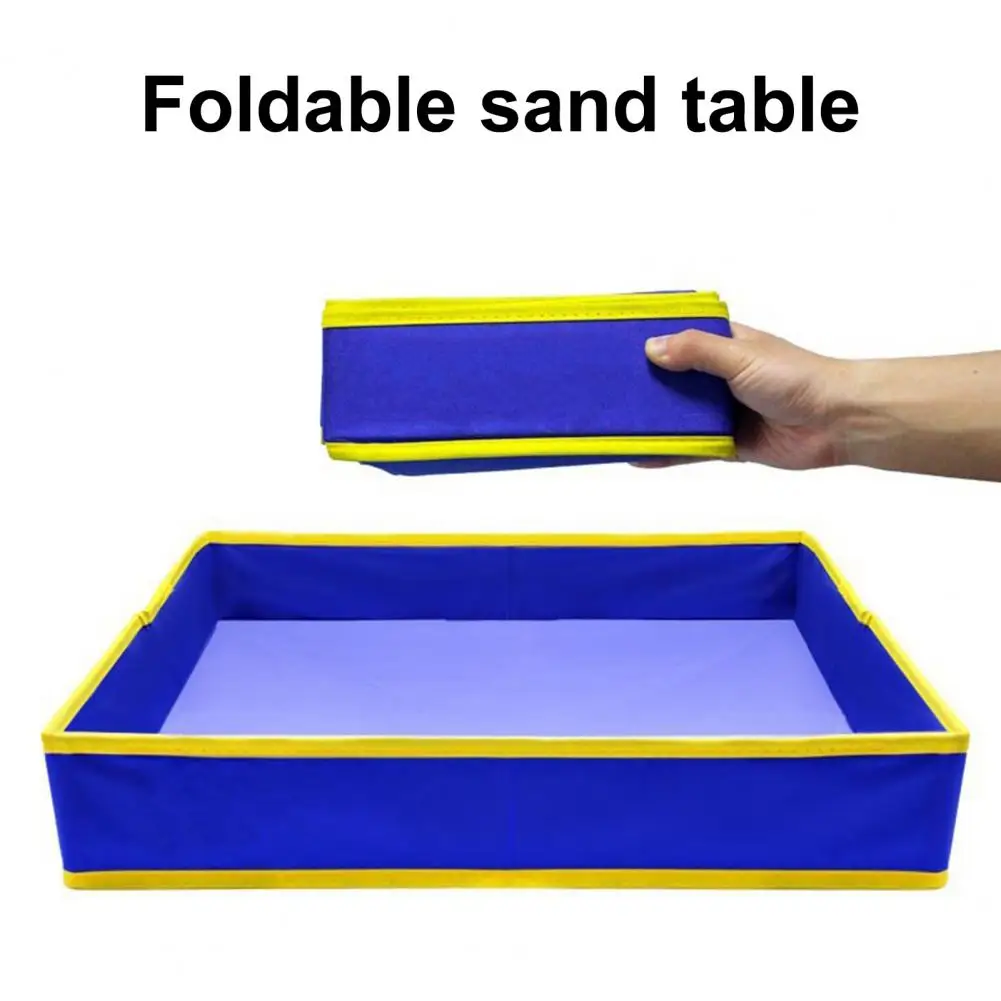 Opvouwbare stoffen zandbak Scheurbestendig polyester zandbak Waterdicht kinderstrandspeelgoed Opbergvak Stoffen zandbak met grote capaciteit
