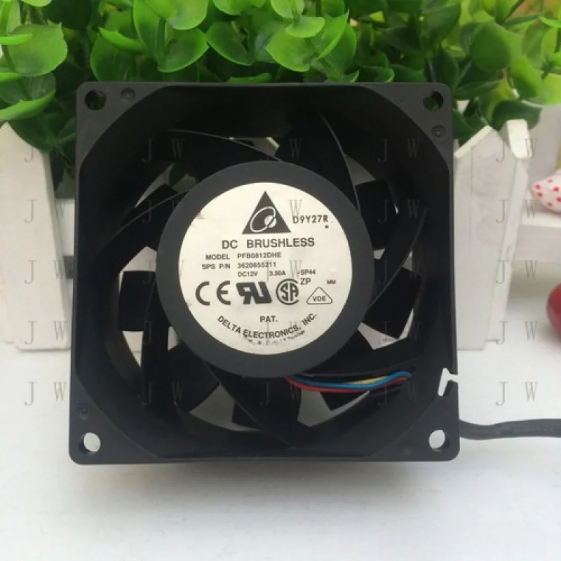 DDJ  for Delta 12V 3.3A PFB0812DHE Fan 80*80*38mm 3pin