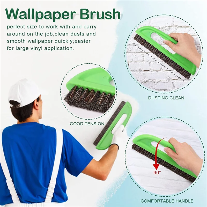 MOPHE-Scraper Film Tool Wallpaper Smoothing Tool Wallpaper Brush For Wallpaper Hanging Painter Sticker Painting Tool Kit