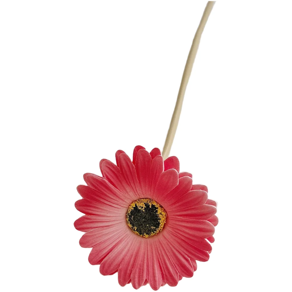 Gerbera Daisy Artificial Flowers Made of PU and Plastic for Wedding Home Hotel Decor Flexible Stem Realistic 38 9cm