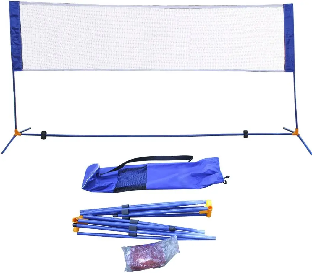 

Adjustable Indoor Outdoor Portable Badminton Net Soccer Tennis Pickleball Volleyball Net