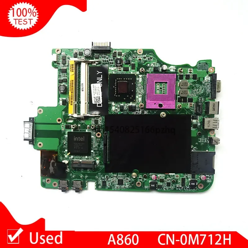 Used For Vostro A860 Laptop Motherboard CN-0M712H 0M712H M712H DA0VM9MB6B0 965GM DDR2 Main Board