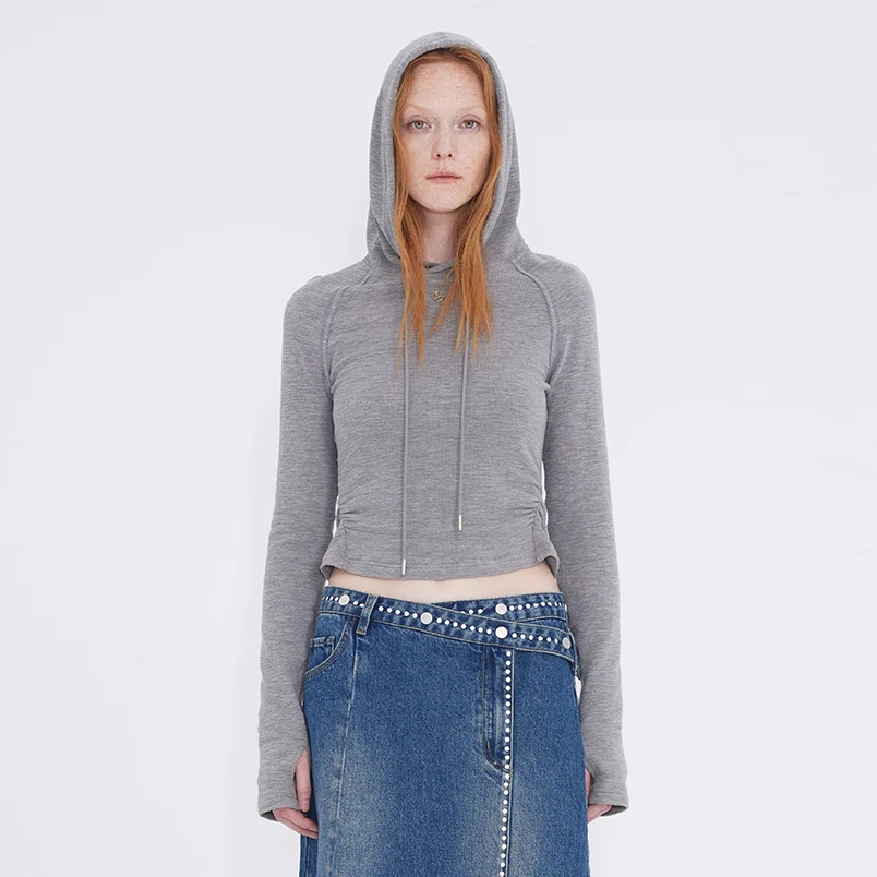 تي شيرت نسائي بأكمام طويلة ، بلوزات بعلامة فينا ، قمم برقبة مستديرة ، ملابس نسائية ، صيف ، WA096