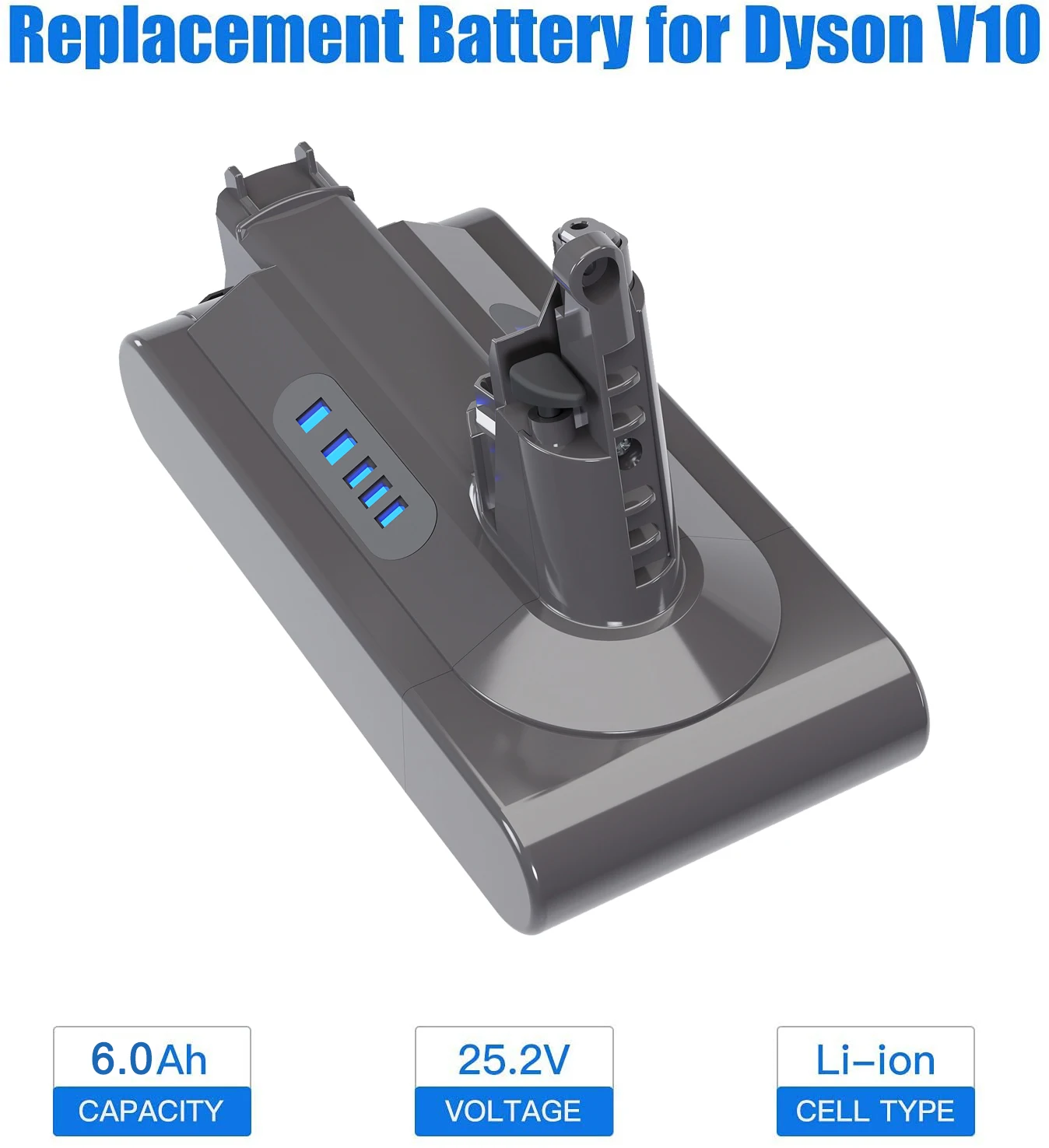 Powtree V10 bateria 25.2V 6000mAh bateria do Dyson V10 cyklon V10 absolutny V10 zwierząt V10 Motorhead V10 seria odkurzacz