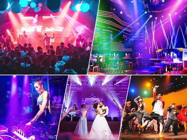 U'King 4PCS Stage Light 7x3W RGBW LED Par Light DMX 7 Channel Light Sound Activated Party Light For Nightclub Party Disco DJ KTV