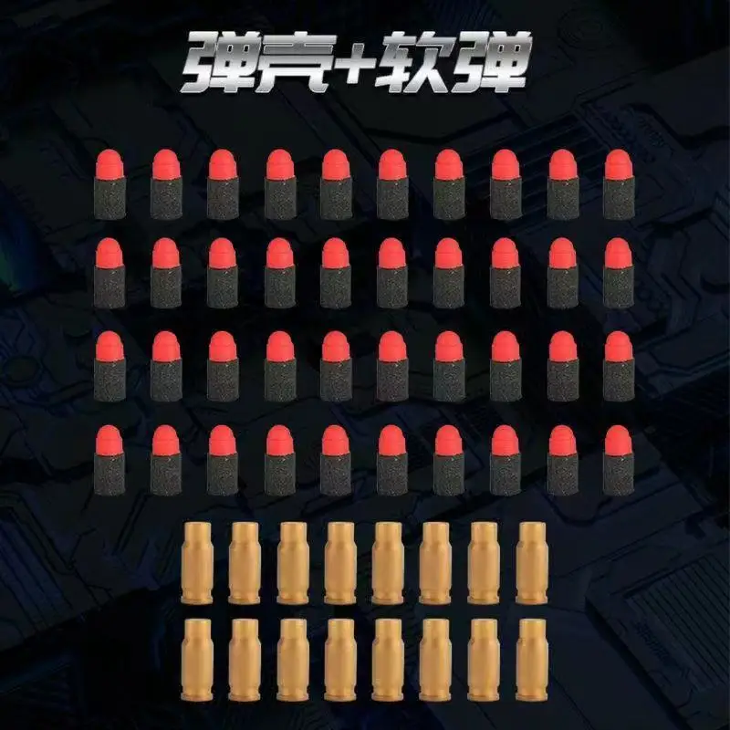 32 قذيفة و100 رصاصة إيفا ناعمة لمسدس لعبة كولت 1911 لعبة الرماية للأطفال الأولاد