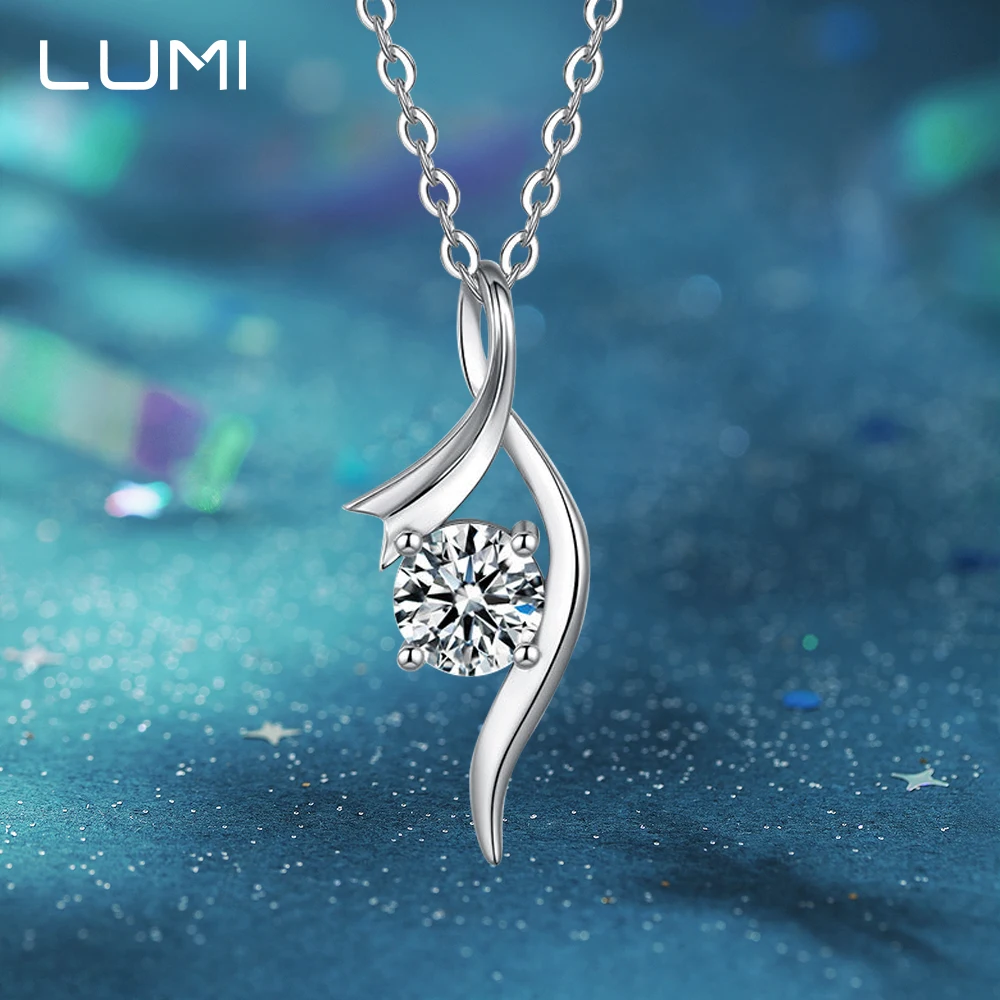 

VVS 1CT Moissanite Cupid's Arrow Pendant 925 Silver Necklace Pendant - Romantic Jewelry Valentine Gift for Her Anniversary