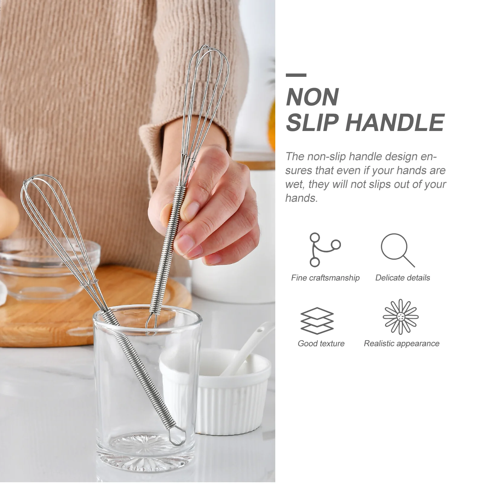 

7pcs Blender Stirrer For Hair Dye Mixing Stainless Manual Mixer Salon Tool Dye Paste Whisk Hair Coloring Supplies