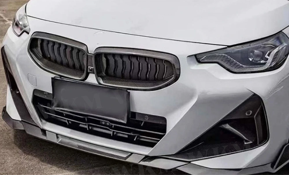 

For BMW 2 Series G42 Coupe M240 M-sport 2022+ Dry Carbon Fiber Front Bumper Air Intake Vent Canards Splitter Body Kits