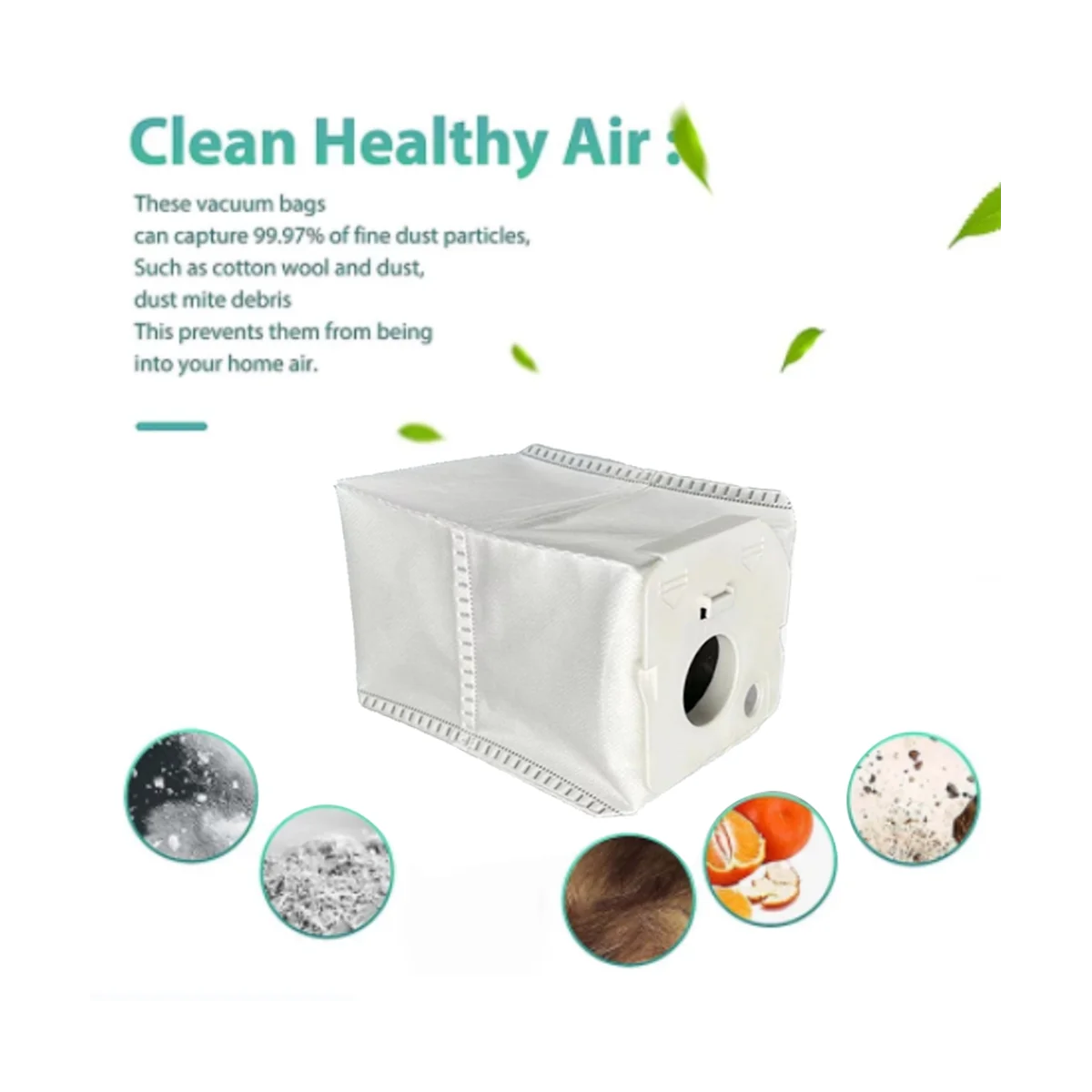 2 قطعة كيس لجميع الغبار البديل لـ Jet-ADB95B 220 واط محطة تنظيف فراغ كيس النفايات التنظيف المنزلي
