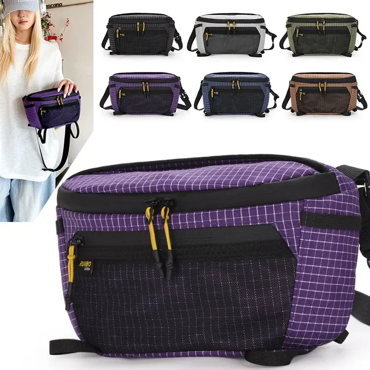 New Outdoor Hiking Lightweight Unisex Crossbody Sports Bag Climbing Equipment Cycling Diagonal Shoulder Bag Trendy And Fashio...