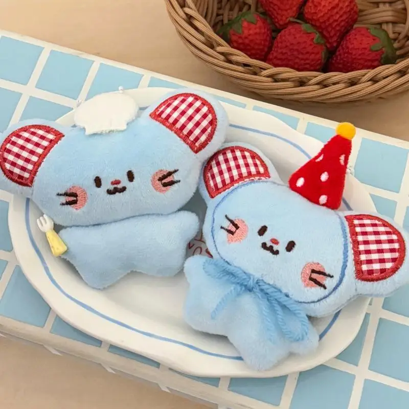 1Pc Schattige Pluche Kleine Muis Hanger Sleutelhanger Kawaii Cartoon Dier Pop Hanger Rugzak Decoratie Accessoires Knuffels Geschenken