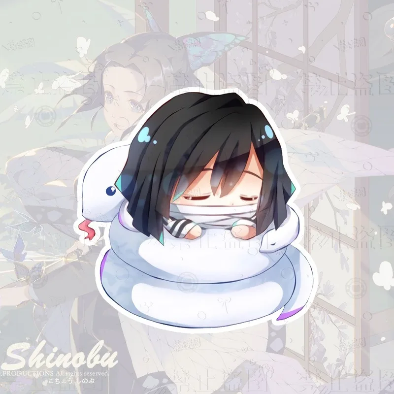 Tanjirou Nezuko Zenitsu Inosuke Shinobu Kyoujurou Cartoon Q Version of Anime Surrounding Sleeping Acrylic Brooch Decoration