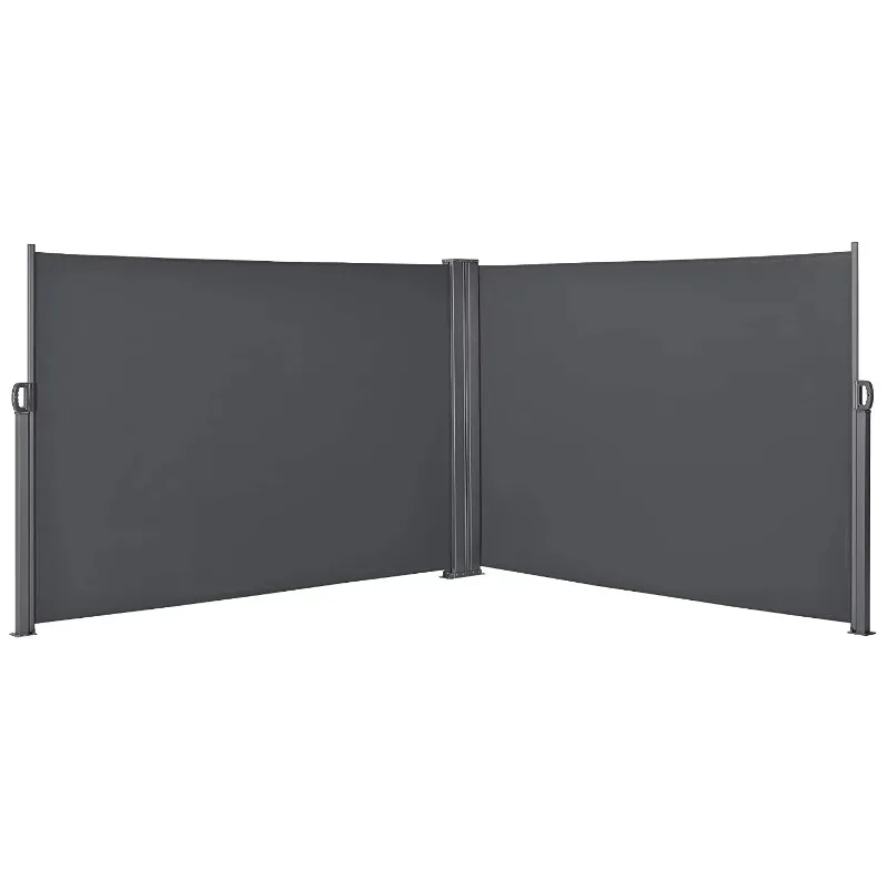 Customizable outdoor retractable folding wind screen vertical wall balcony terrace garden courtyard side awning