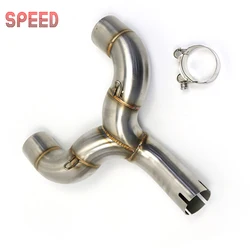 Motorcycle Modified Exhaust Connect Link Middle Pipe Without Exhaust For Benelli 600 BN600 BJ600 Stainless Steel