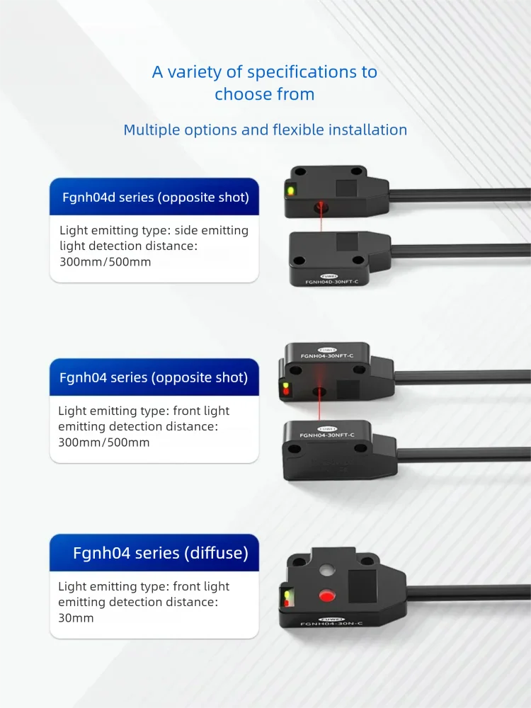 FUWEI FGNH04-30NF-C Precision Detection High-speed Stability Ultra-Thin Photoelectric Sensor Micro Sensing Photoelectric Square