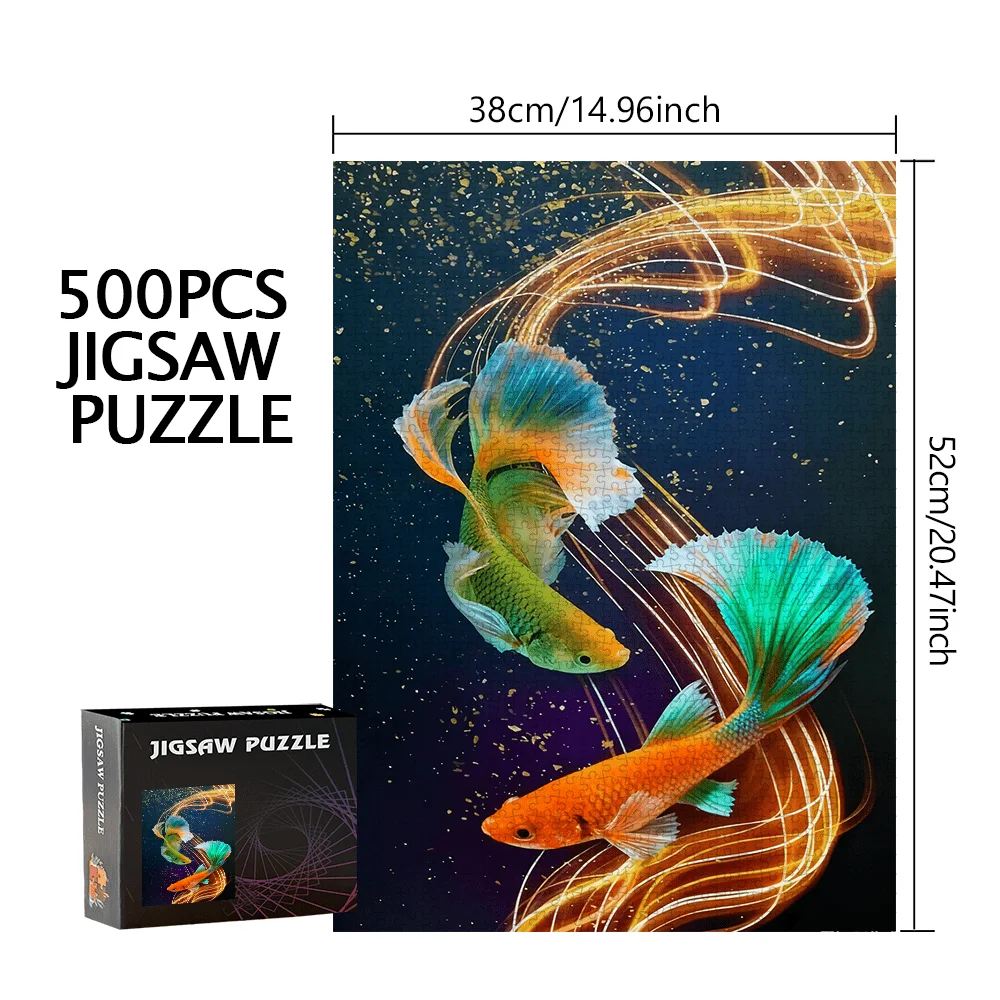 500pcs or 1000pcs Puzzle Suitable for s & - Number of Pieces for Challenge, Portable Rectangular Box, Themed DIY Puzzles (, Ch