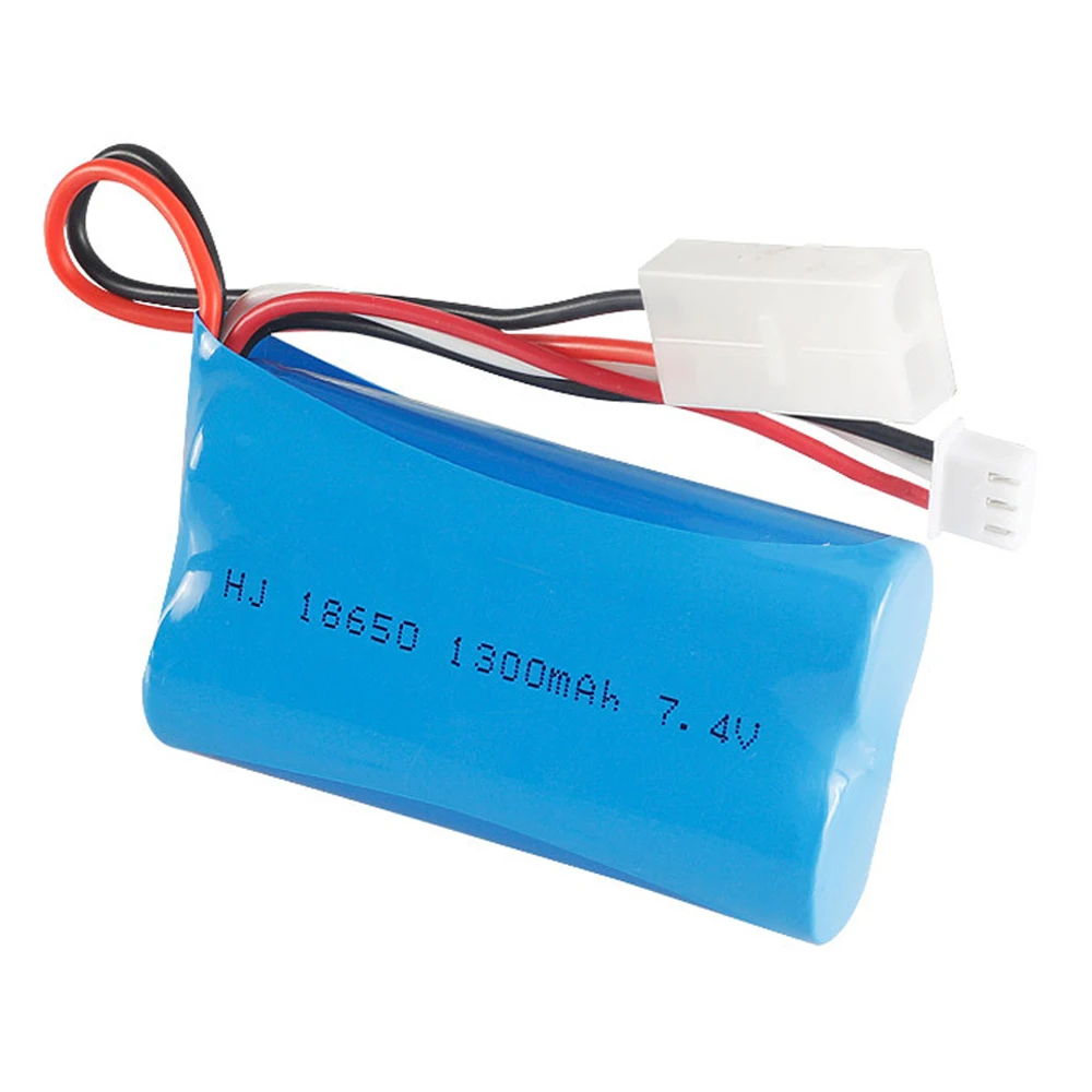 Akumulator Lipo 7,4 V 1300 mAh 18650 z wtyczką Tamiya do szybkiej ciężarówki meizhi 2856 Akumulator litowo-jonowy 7,4 V 2S